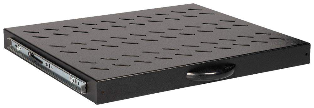 Geräteboden ROLINE 485×40×368mm 25kg schwarz Ausziehbar