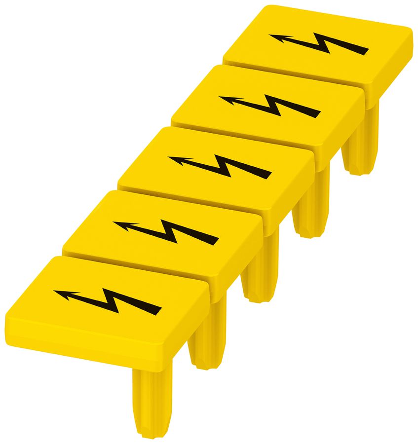 Warnschild PX WS PT 6 Blitzpfeil 8.2mm gelb/schwarz