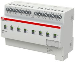 Actionneur-commutateur KNX AMD ABB SA/S8.16.6.2, 8-fois, 16A, C, détec.courant