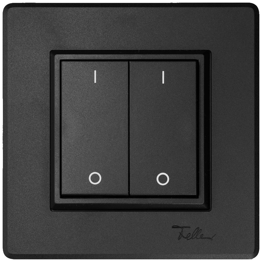 Poussoir RF AP ALADIN EnOcean EDIZIO.liv 4C/2T I/O sans piles noir