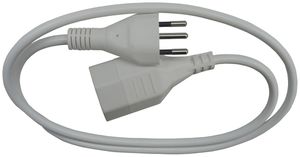 Verlängerung 12/13 angespritzt Td 3×1 1m weiss