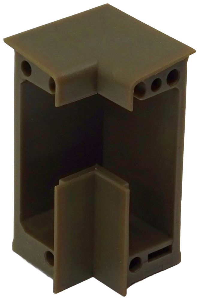 Angle intérieur ELBRO 60×20mm 90° brun doré