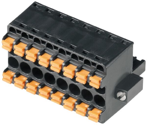 Buchsenstecker Weidmüller BLC Flansch/Lötflansch, 5.08mm 2L verzinnt schwarz