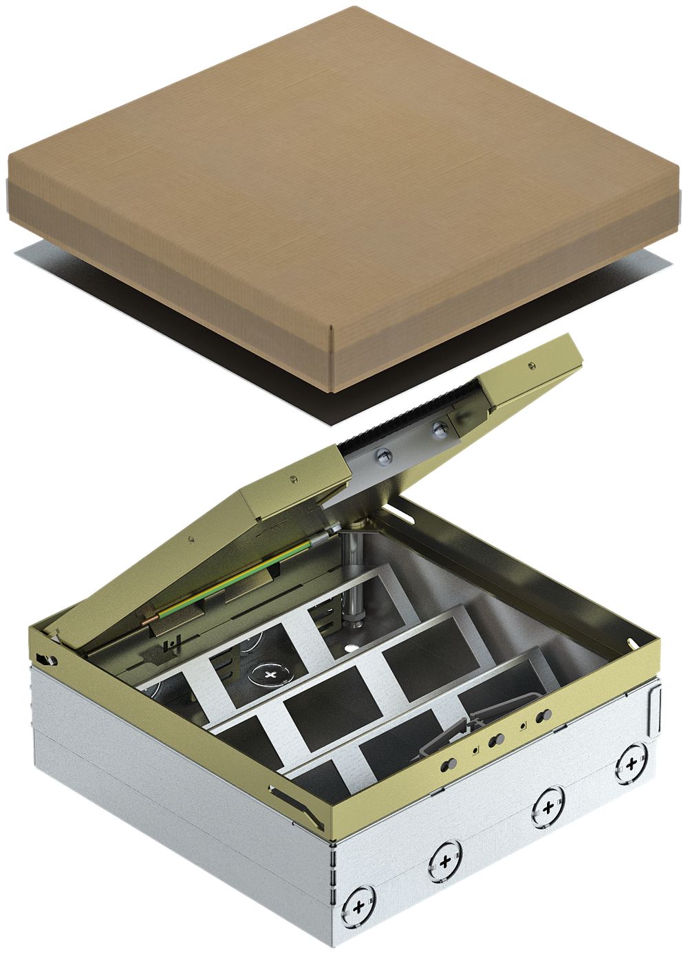 Bodendose Bettermann UDHOME9 für 9 FLF mit Bürstenauslass