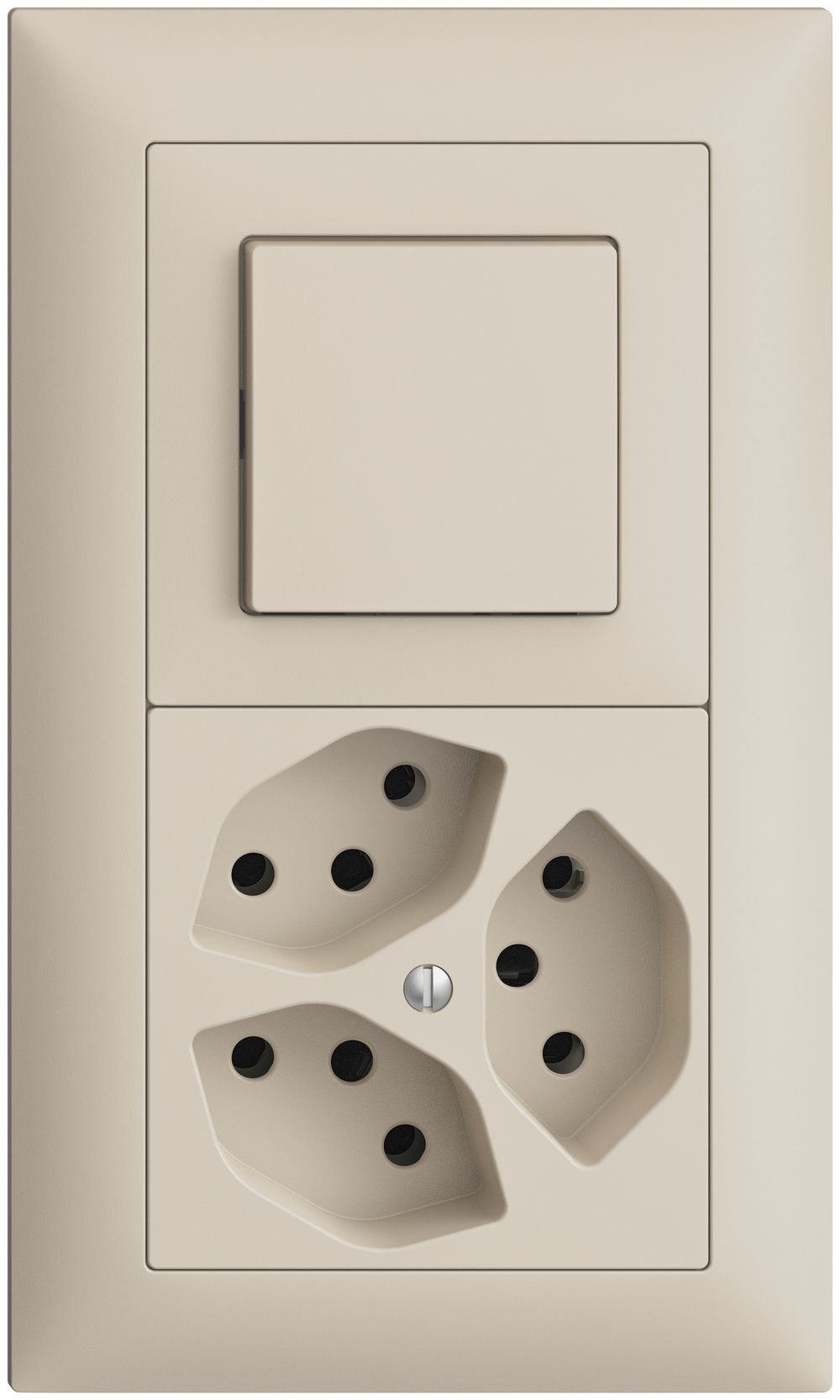 UP-Kombination EDIZIOdue 3/1P+3×T13 crema