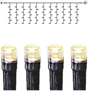 Rideau lumineux System 24 Extra, 2×0.5m, noir, 2.1W, 98 LED, blanc chaud