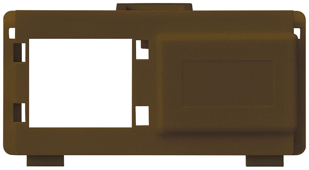 Modulo multimedia kallysto M3 CUC vuoto per 2 RJ45 R&M marrone