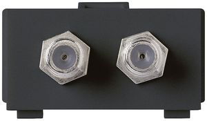 Modulo multimedia kallysto M3 con 2×connettore F nero