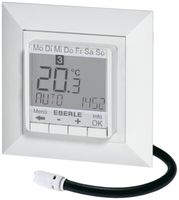 UP-Uhrenthermostat Eberle FIT 3F CH, Display weiss, 230V 1S 10…40°C, ws