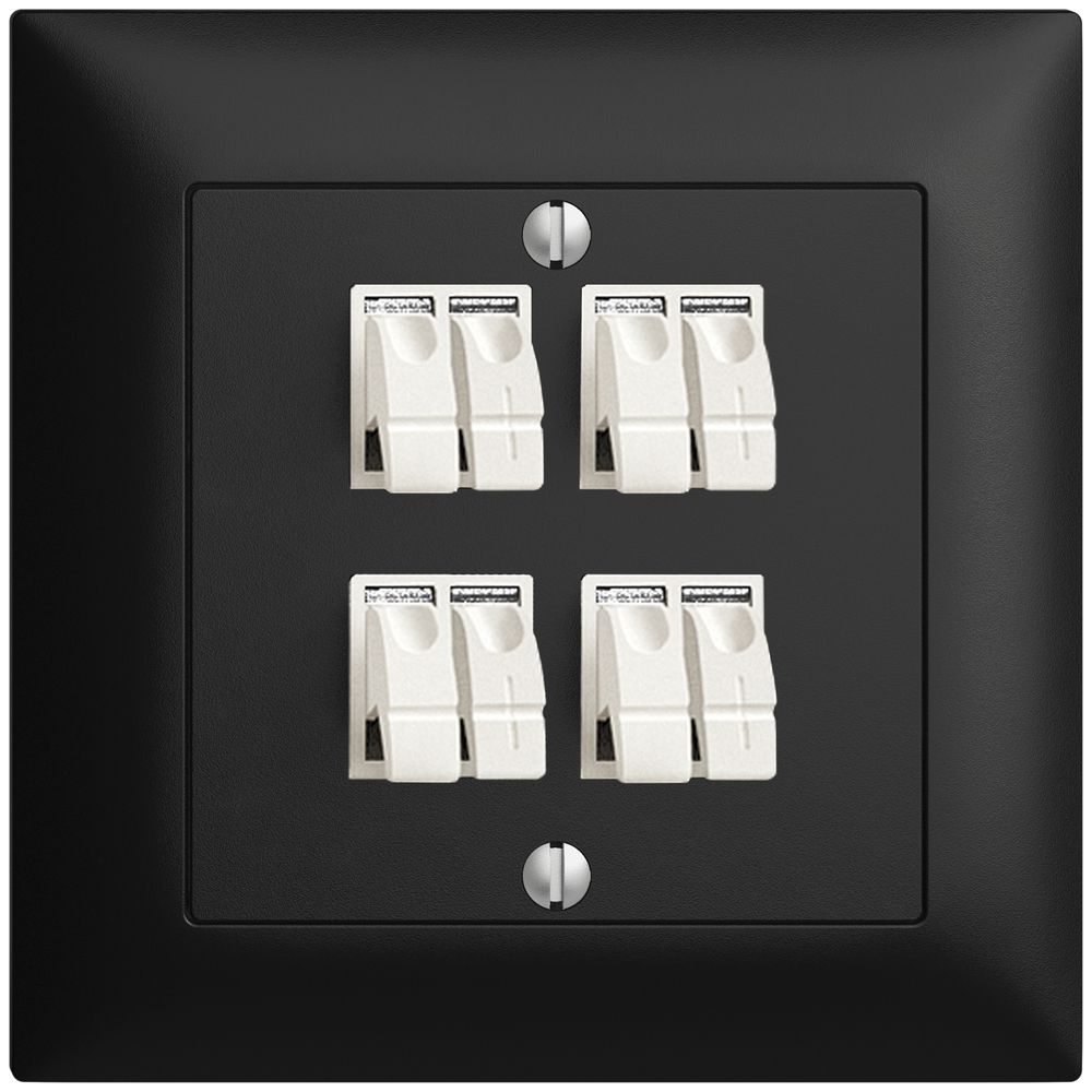 UP-Audiodose FMI 4×schwarz ITplus Klemmanschluss für 4 LS