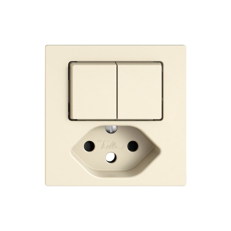 Kit de montage EDIZIO.liv SNAPFIX® p.combi.T13 a.2 boutons shutter cr