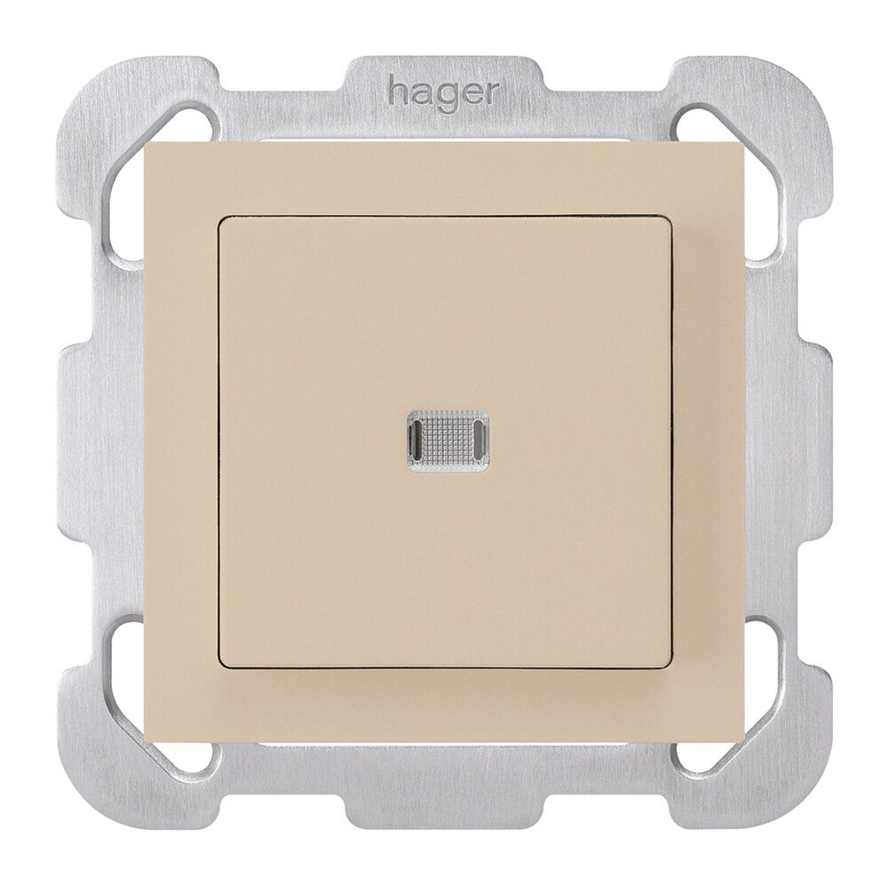 UP-Leuchtdruckschalter kallysto 6/1L beige