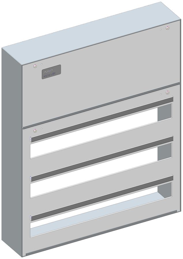 Coffret de distribution AP Hager ABT 2 places pour compteur 3-rangées 506×611mm