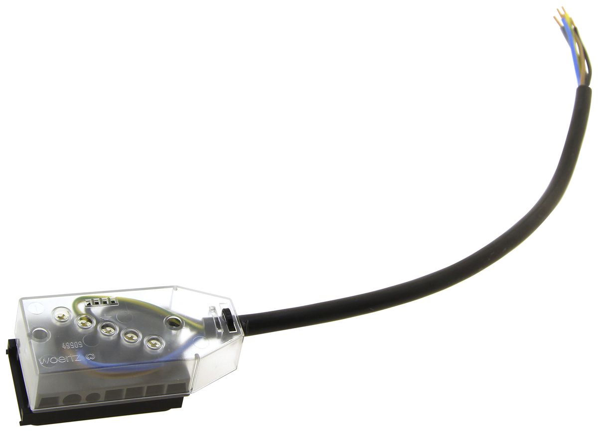 Anschlussdose Woertz für Flachkabel Technofil + 0.3m HF-K 5×1.5mm² 5LNPE