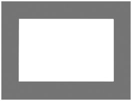 Cadre de recouvrement MDT VCB-07SI.04 pour VC-0701.04 acier affiné brossé