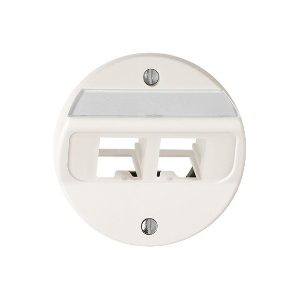 Kit de montage ENC Keystone FH sortie oblique sans connect. blanc