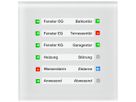 Apparecchio indicatore KNX INC MDT SCN-GLED1W.01 campo per designazione vetro