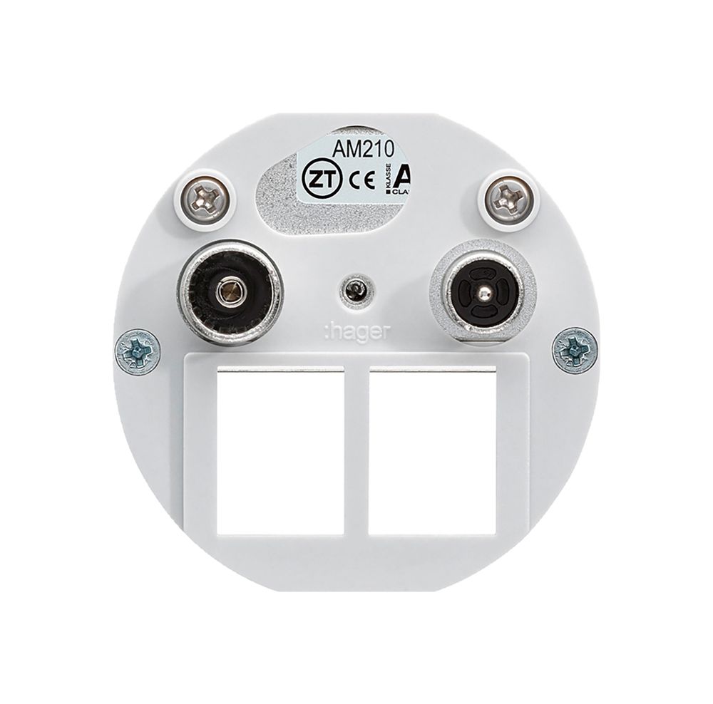 Einsatz zu Multimediadose Hager R/TV Bauart E 10.5dB 2GHz