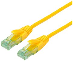 Câble patch RJ45 ROLINE RM cat.6A U/UTP AWG26 TPE jaune 15m