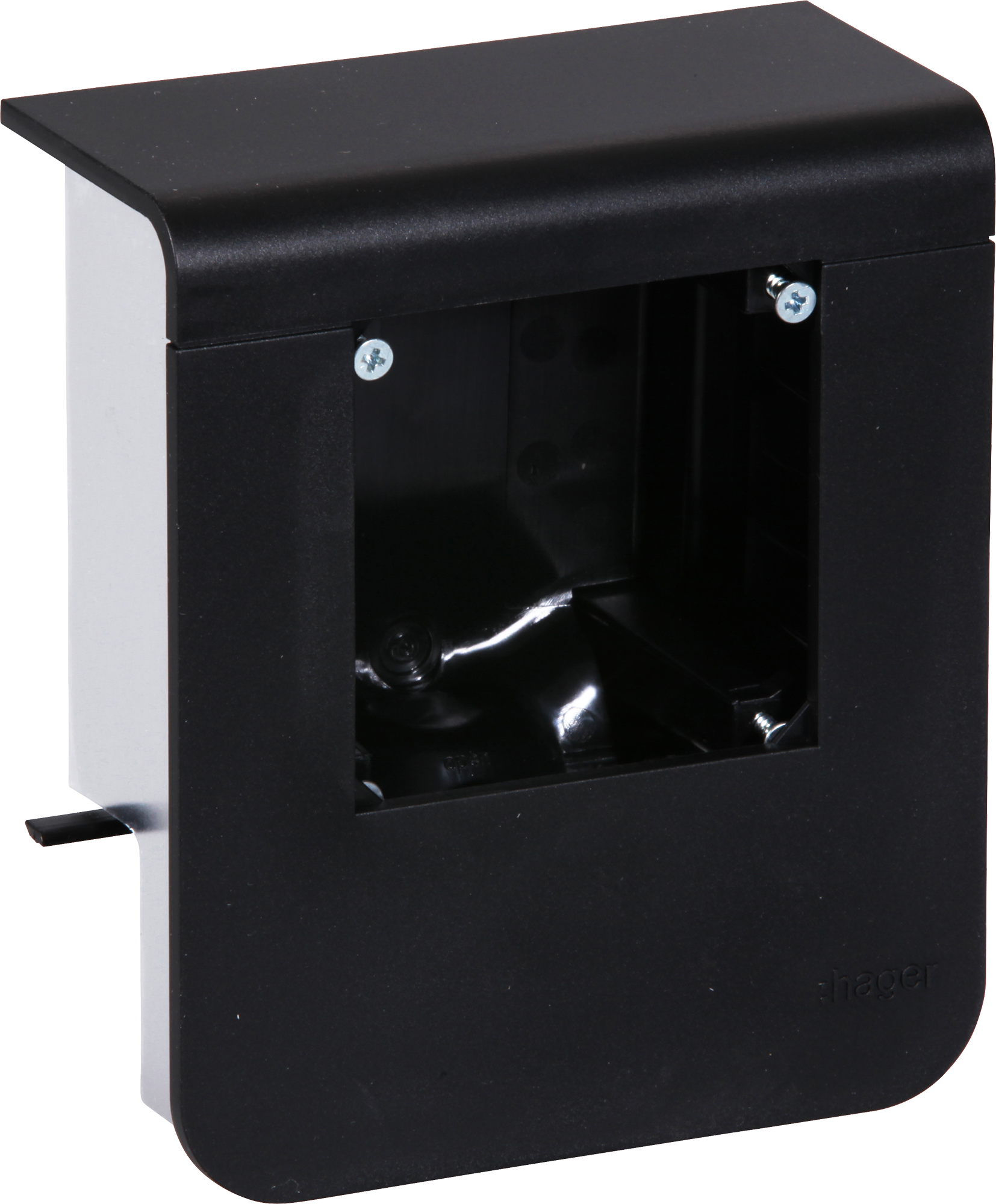 Geräteträger Hager für SL20055 leer schwarz