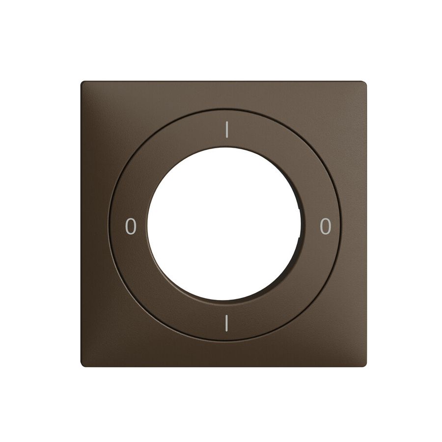 Kit frontal EDIZIOdue 0-1-0-1 60×60mm coffee pour interrupteur à clé