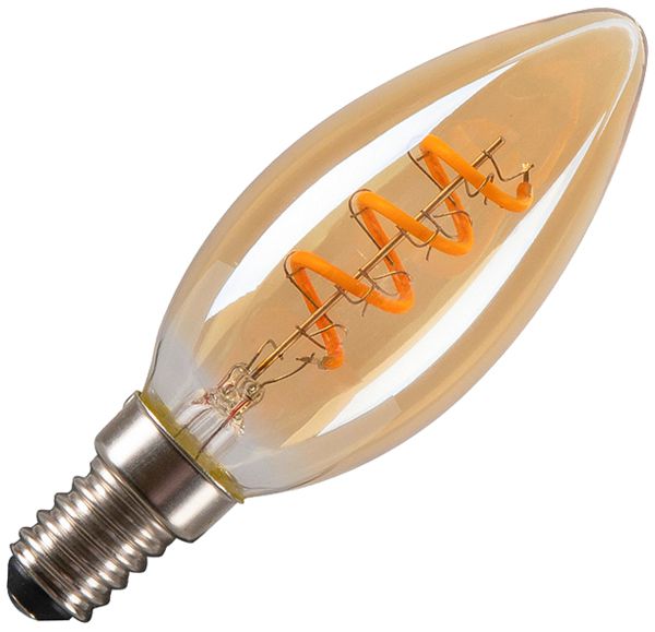 LED-Lampe SLV E14 2W 80lm 1800K kl/Go Ø35×98mm