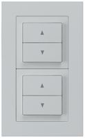Combinaison ENC kallysto.pro grd.I-I verticale 2×interrupteur stores gris clair