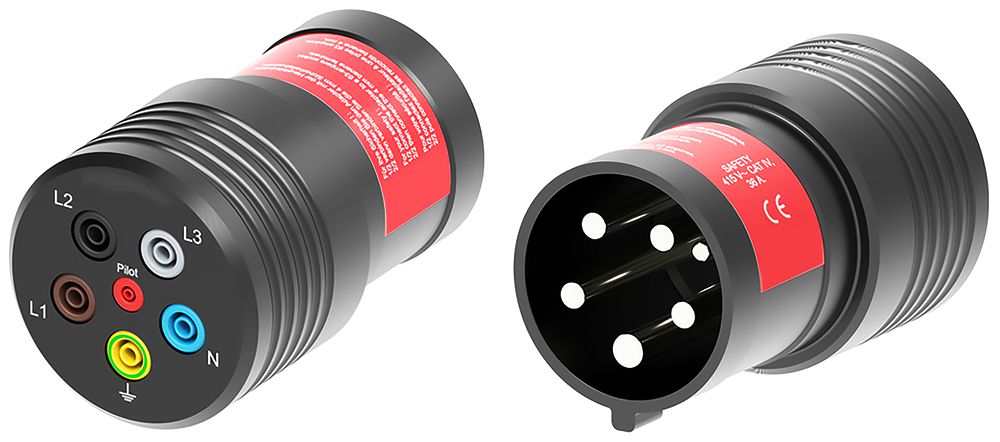Adaptateur de mesure fiche CEE ELBRO 63A IP44 5L 415V/CAT IV Ø80×123mm