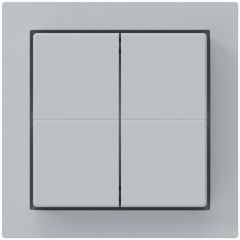 Funktaster Friends of Hue KAL, 4×, 60×60mm, hellgrau