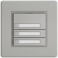 UP-KNX-Taster RGB EDIZIO.liv SNAPFIX® Temperaturfüh.o.LED Pap.3×T 1-Tbed.hgu