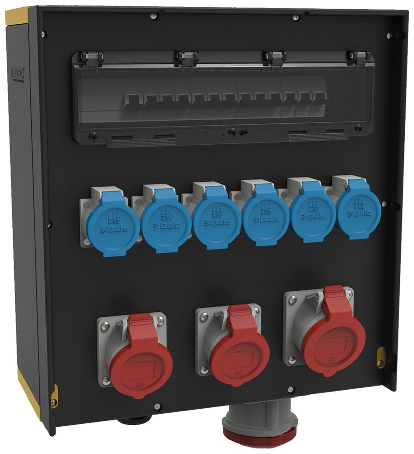 Stromverteiler EVGMB 6500-23/63A 1×63A 1×32A 2×16A 6×T23 IP44