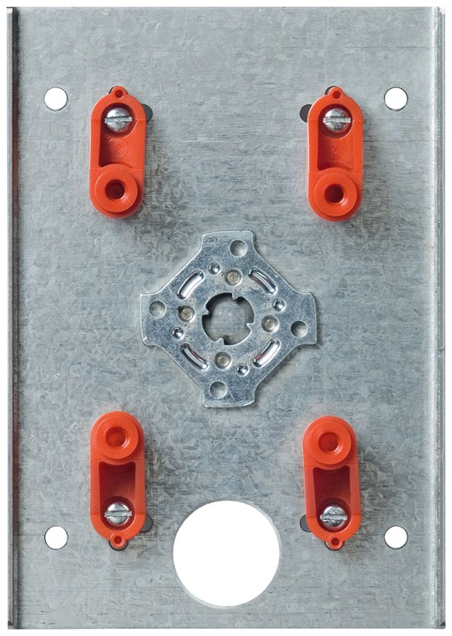 Montageplatte Siedle 1× 84×120×30mm