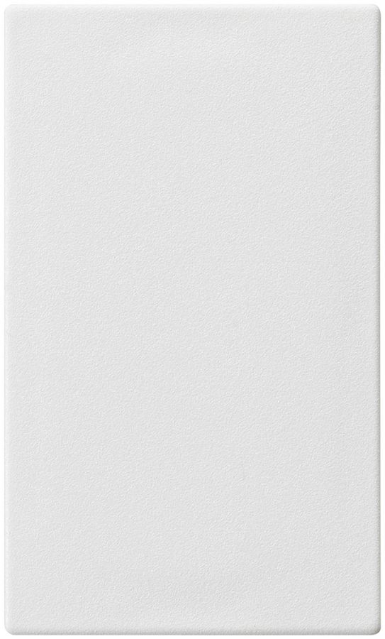 Blindabdeckplatte Hager FLF 3/5 mit Kunststoff-Federn für Metallausschnitt weiss