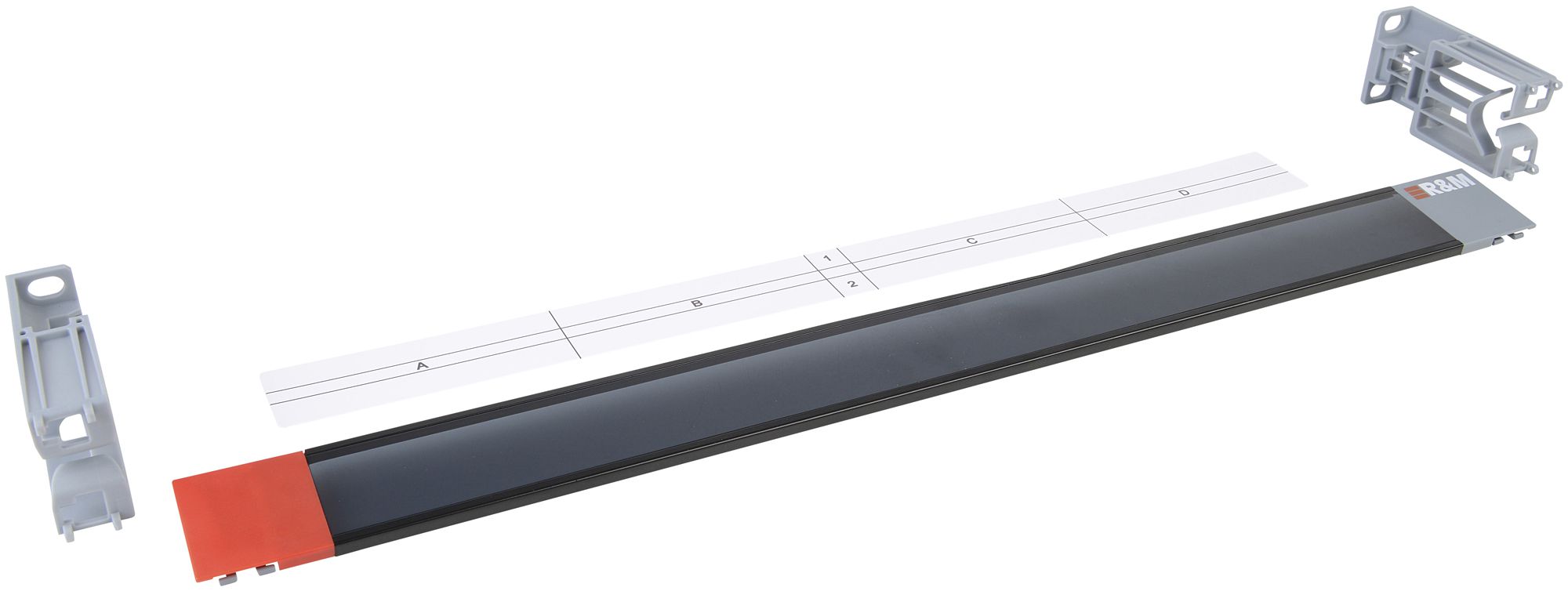 Kit porte frontale pour panneau Netscale 48, 100mm, 1UH, noir