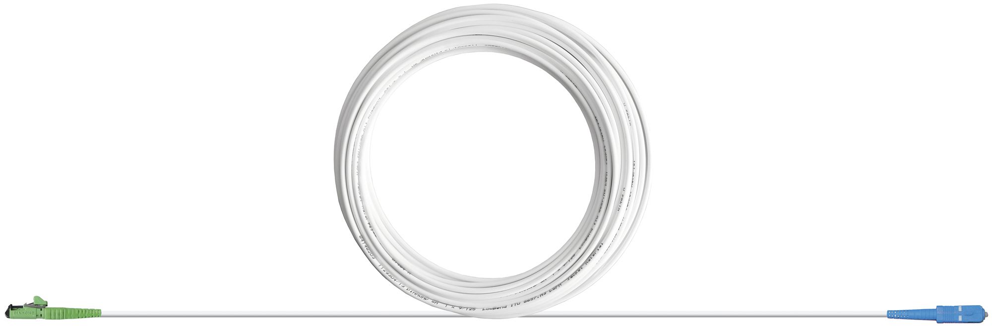 LWL-FTTH-Anschlusskabel F-3000 LC/APC-SC/PC 20m