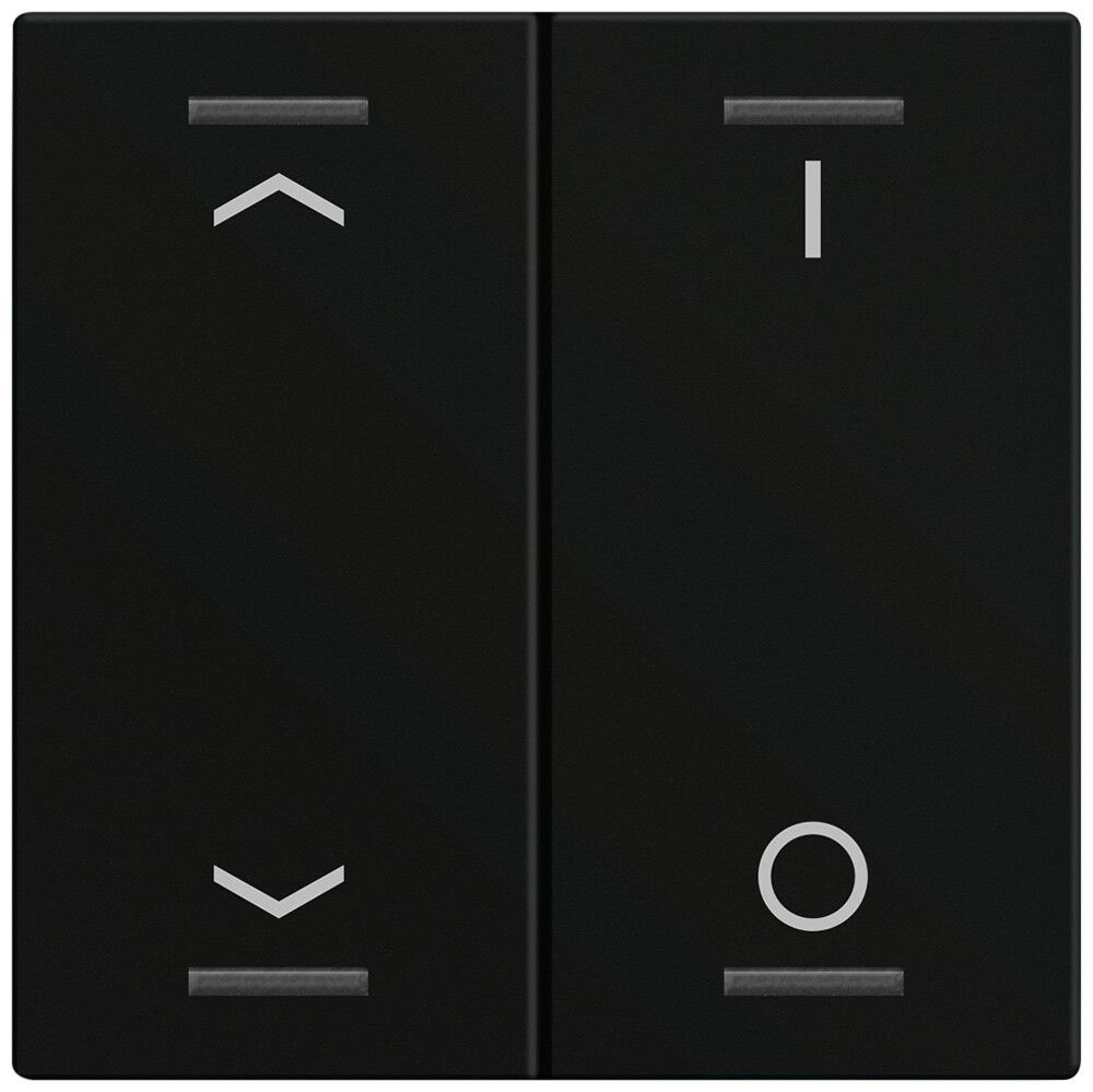 Wippe MDT BE-TAL60W216.C1 1T/4B f.Sensortasten schwarz matt "Jalousie"-"I/O"