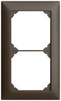 Abdeckrahmen EDIZIOdue 2×1 88×148mm umbra