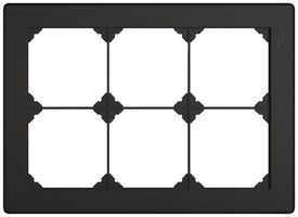UP-Kopfzeile EDIZIO.liv SNAPFIX® 2×3 für frei wählbare Kombinationen schwarz