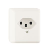 AP-Steckdose FH T23 16A weiss, Schraubklemmen