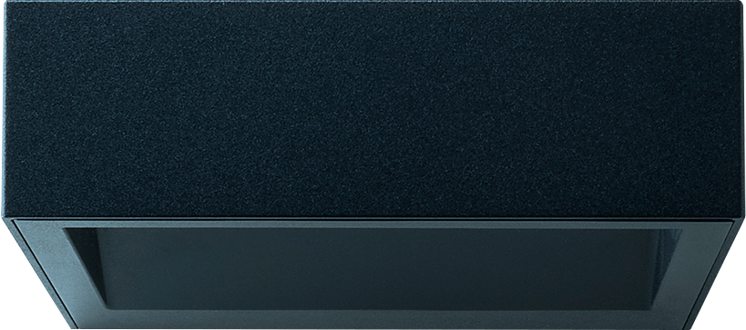 Lampe appar./borne lum. à LED WLP carrée 11 W, 3000K, IP65, ant, 150 × 175 × 45mm