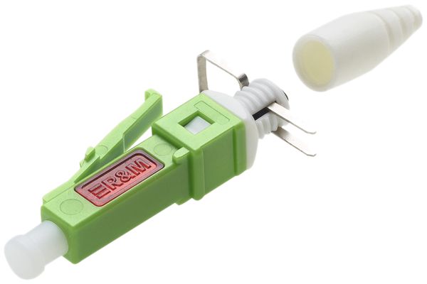 LWL-Verbinder R&M LC/APC C/1 G657.A-Pigtail