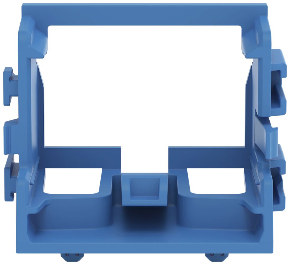 Befestigungsadapter WAGO o.Zugentlastung für 10×4mm² Rastfuss bl