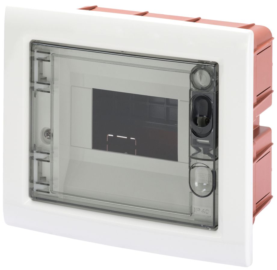 Coffret de distribution ENC Gewiss 40 CDI 1 rangée 6UM porte IP40 200×170×97mm