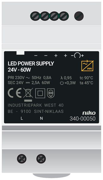 REG-Netzteil Niko NHC 24V 2.5A 60W