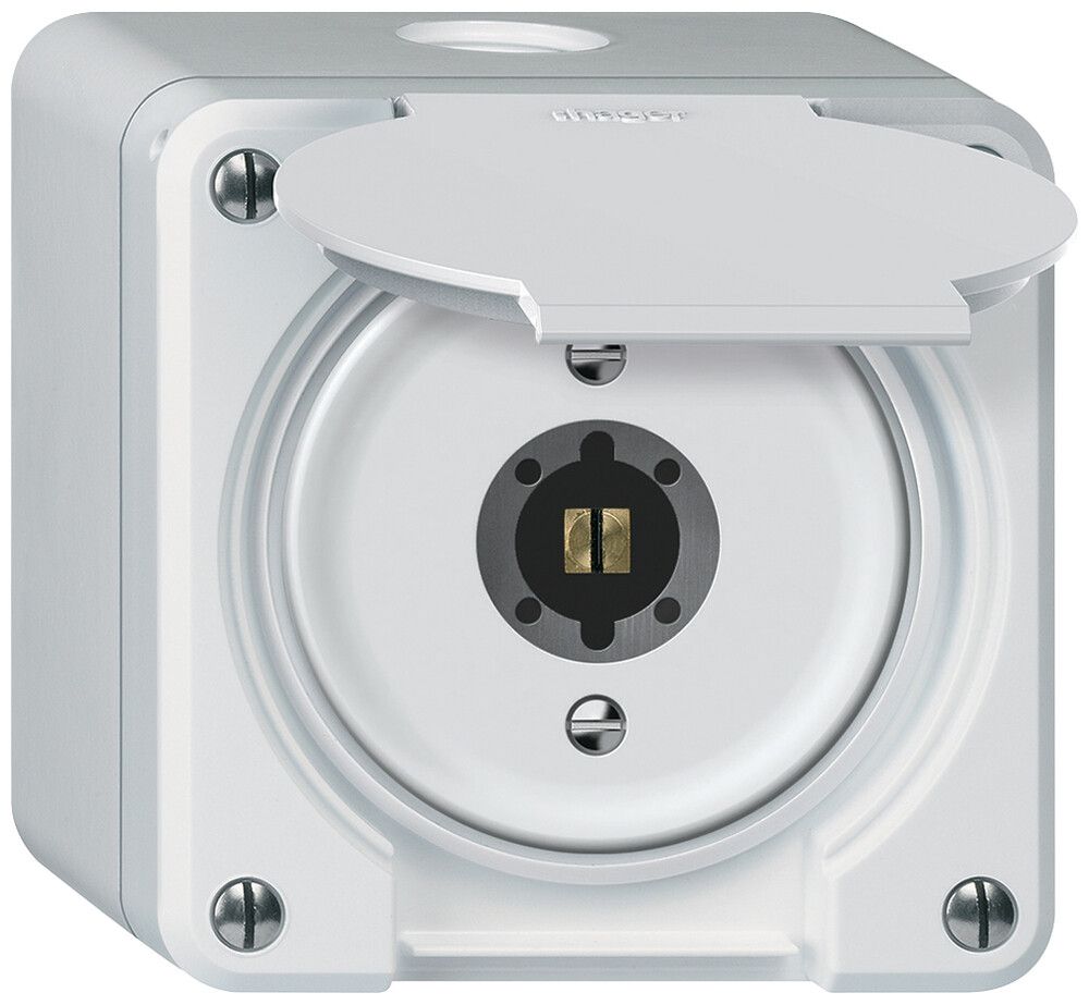 AP-Schlüsselschwenktaster robusto 2P 2NO 20A 250V 86×86mm weiss