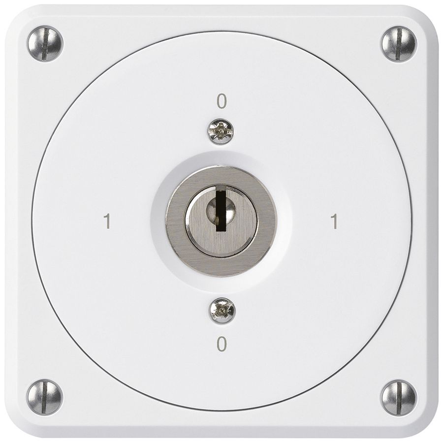 Interrupteur à clé ENC robusto sans clapet 0/1P blanc pour combinaison