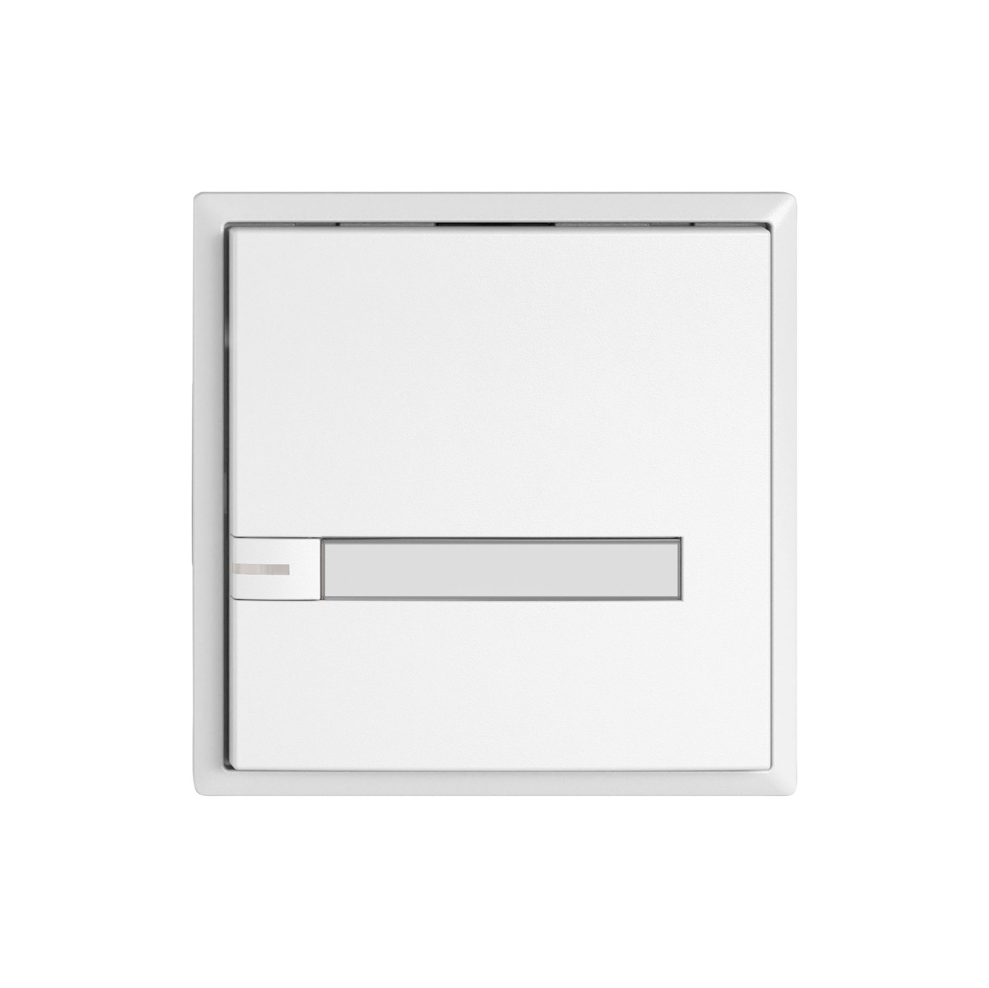 Poussoir universel EDIZIO.liv UNI SNAPFIX® 5…48V a.LED 1× comm.1T étiqu.bc