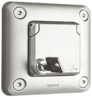 UP-Steckdose Soliroc FR verch. mit abschliess.Klappdeckel