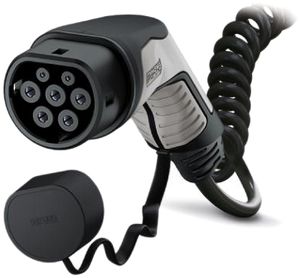 AC-Ladekabel E-Mobility PX Mode3 T2 32A 3L 4m spiral 26.6kW 480V schwarz