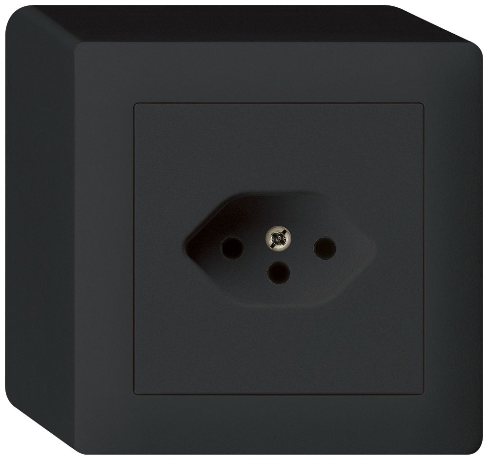 Prise AP kallysto T13 noir avec sécurité enfants